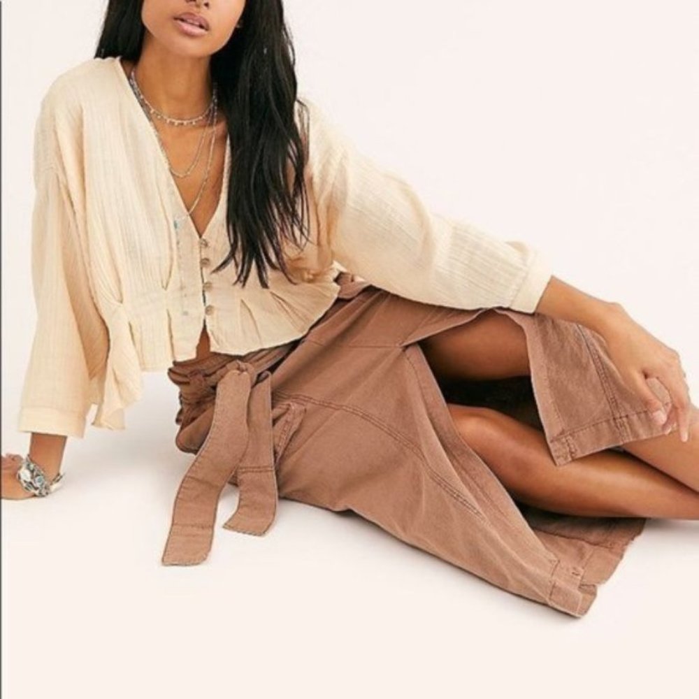 Free People Catching Feelings Utility Skirt 4 NWT - Picture 2 of 5